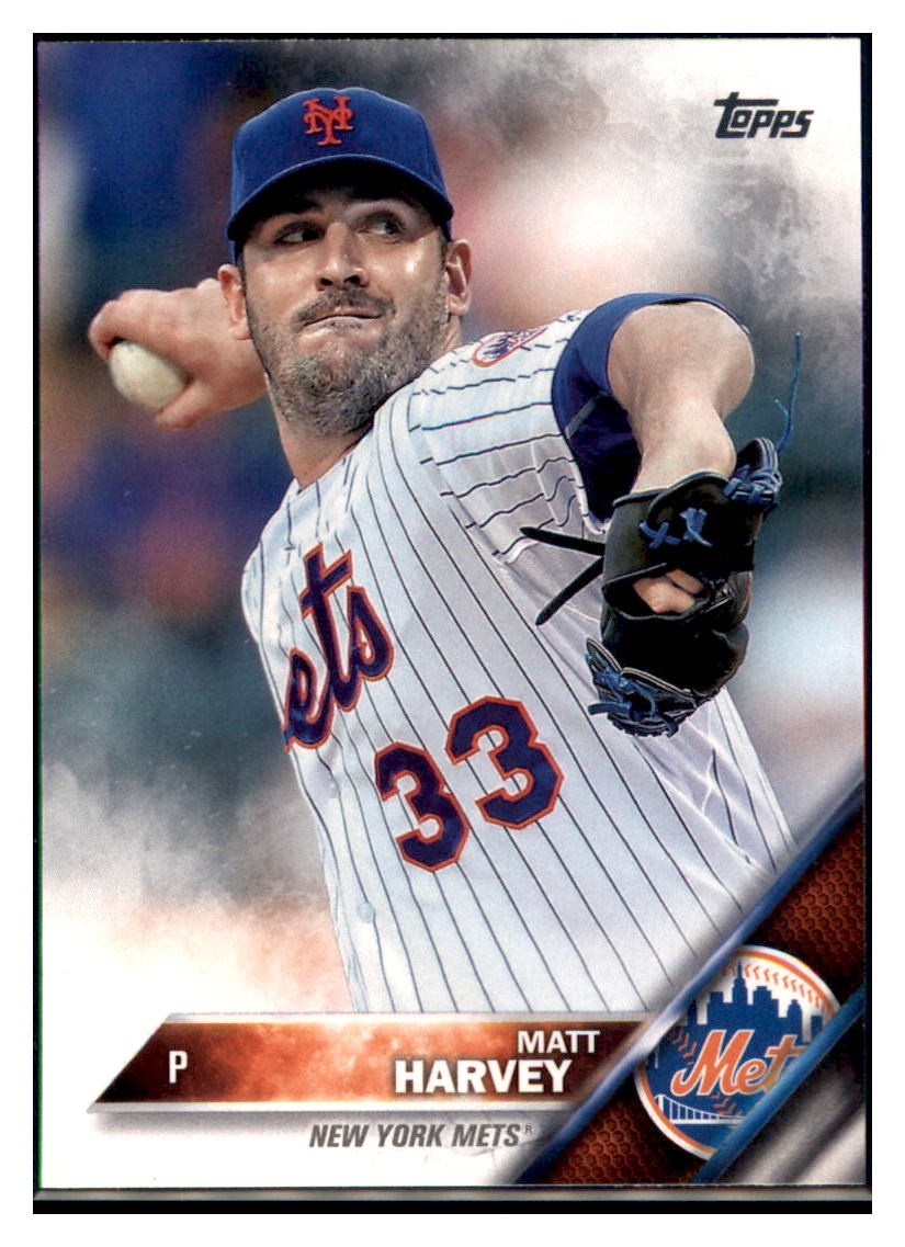 2016 Topps Chrome Matt Harvey  New York Mets #97 Baseball card   MATV3 simple Xclusive Collectibles   