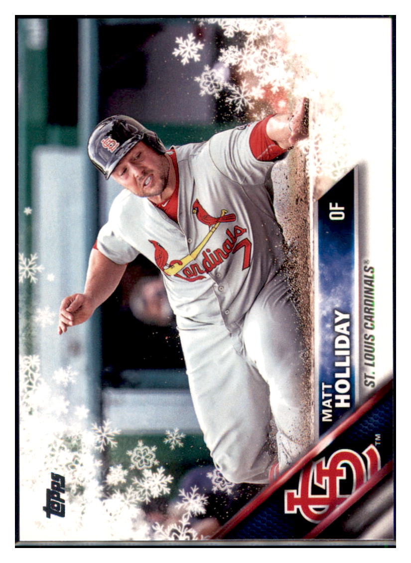 2016 Topps Holiday Matt Holliday  St. Louis Cardinals #HMW16 Baseball
  card   MATV3 simple Xclusive Collectibles   