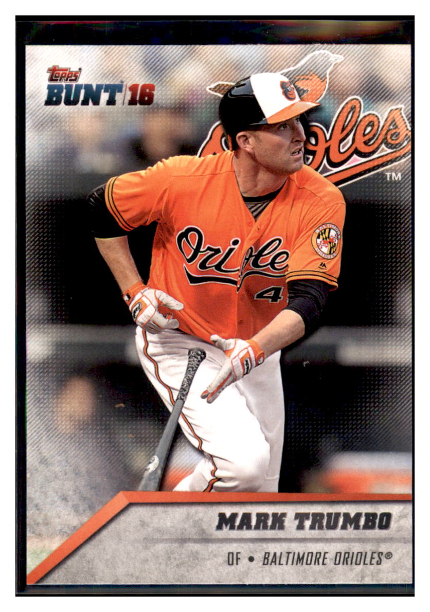 2016 Topps Bunt Mark Trumbo  Baltimore Orioles #36 Baseball card   MATV3 simple Xclusive Collectibles   