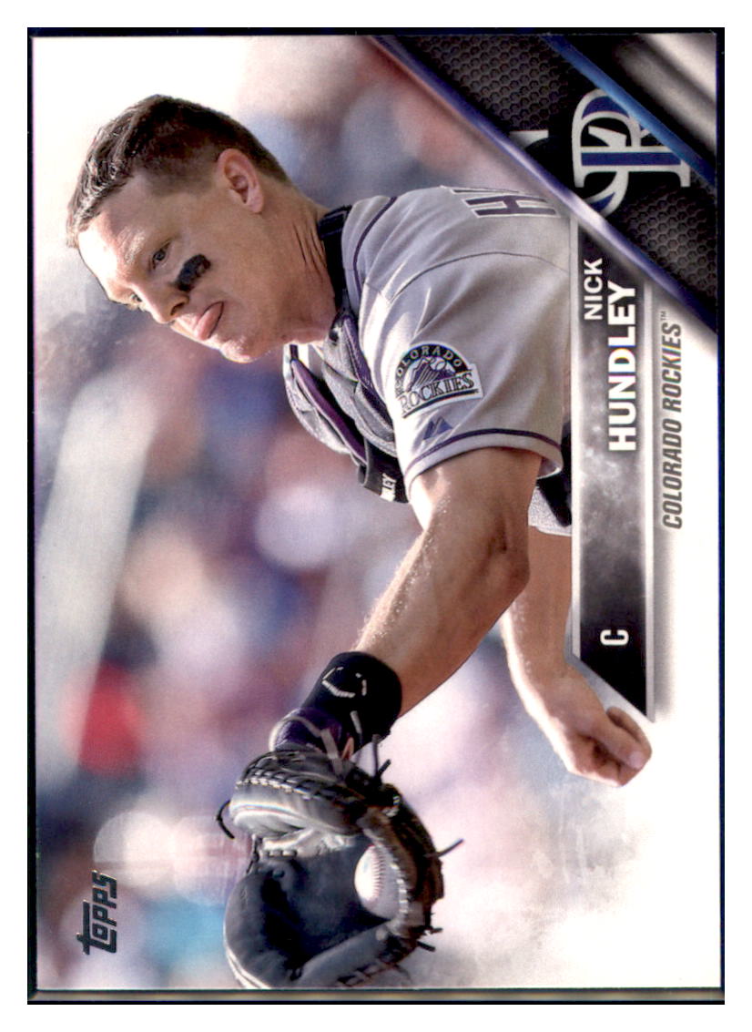 2016 Topps Nick Hundley  Colorado Rockies #289 Baseball card   MATV3 simple Xclusive Collectibles   