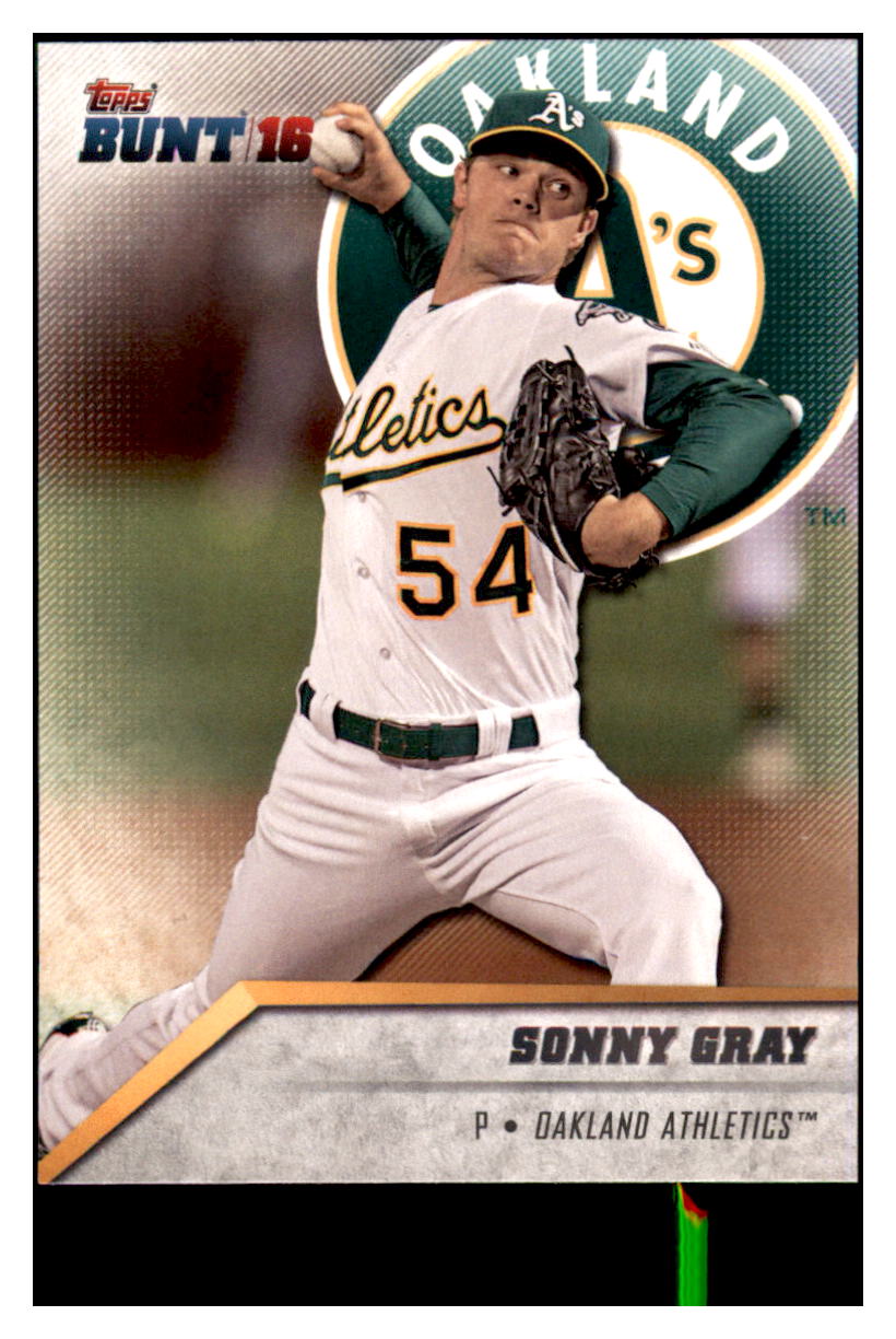 2016 Topps Bunt Sonny Gray  Oakland Athletics #79 Baseball card   MATV3 simple Xclusive Collectibles   