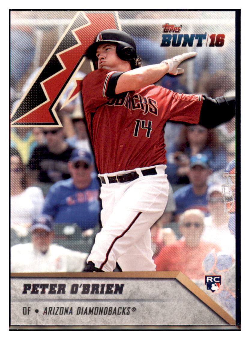 2016 Topps Bunt Peter O'Brien  Arizona Diamondbacks #134 Baseball
  card   MATV3 simple Xclusive Collectibles   