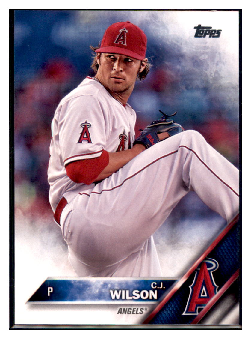 2016 Topps C.J. Wilson  Los Angeles Angels #256 Baseball card   MATV3 simple Xclusive Collectibles   