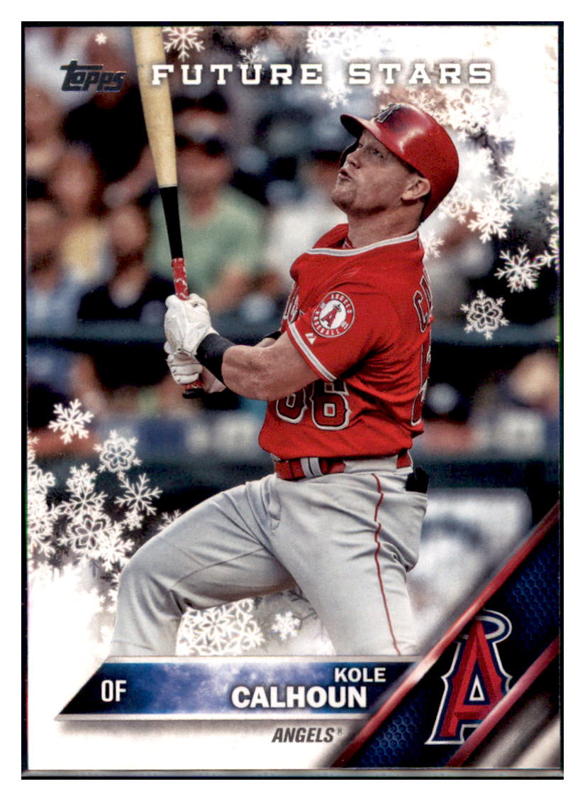 2016 Topps Holiday Kole Calhoun  Los Angeles Angels #HMW59 Baseball
  card   MATV3 simple Xclusive Collectibles   