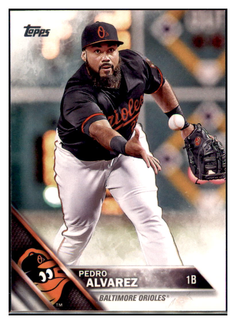 2016 Topps Pedro Alvarez  Baltimore Orioles #367 Baseball card   MATV3 simple Xclusive Collectibles   