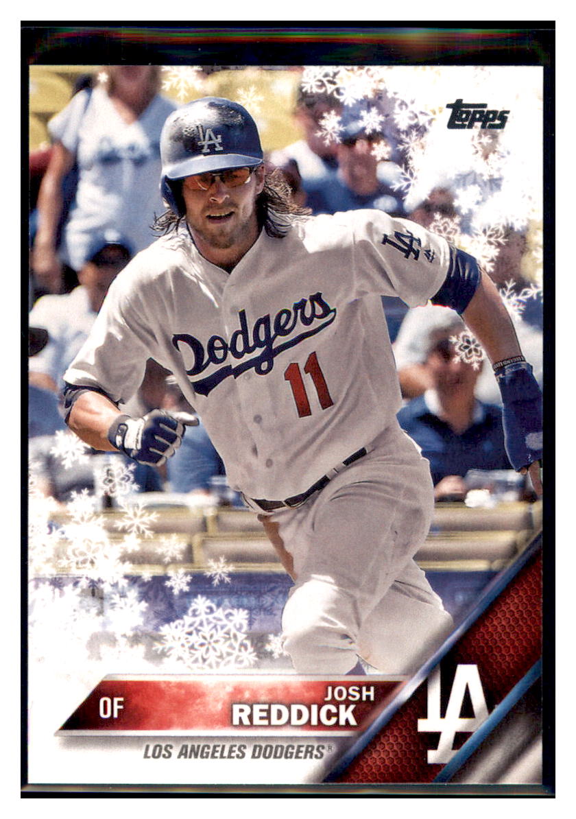 2016 Topps Holiday Josh Reddick  Los Angeles Dodgers #HMW123 Baseball
  card   MATV3_1a simple Xclusive Collectibles   