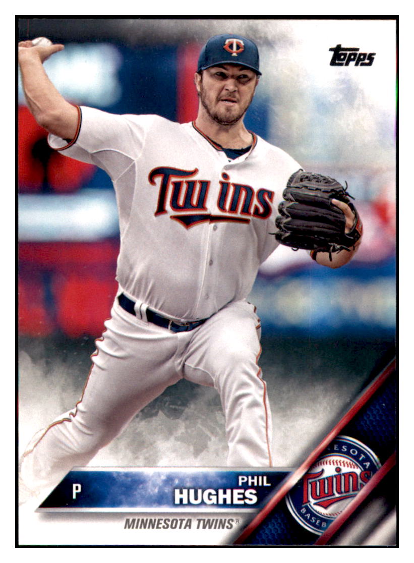 2016 Topps Minnesota Twins Phil
  Hughes  Minnesota Twins #MT-9 Baseball
  card   MATV3 simple Xclusive Collectibles   