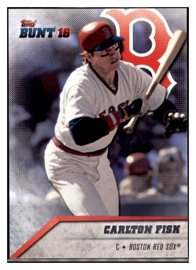 2016 Topps Bunt Carlton Fisk  Boston Red Sox #90 Baseball card   MATV3 simple Xclusive Collectibles   