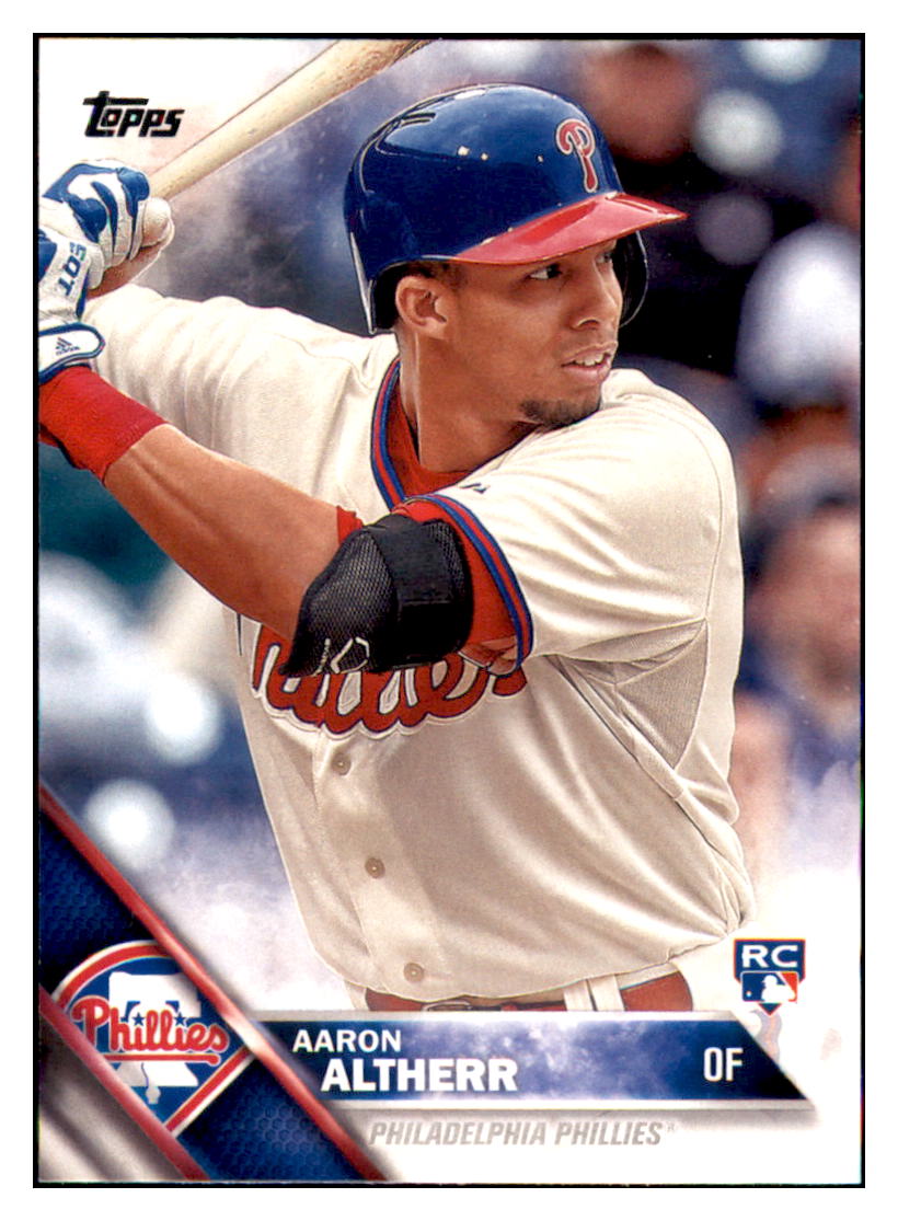 2016 Topps Aaron Altherr  Philadelphia Phillies #419 Baseball
  card   MATV3 simple Xclusive Collectibles   
