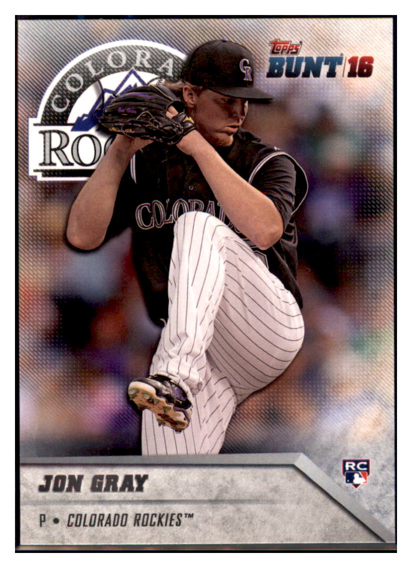 2016 Topps Bunt Jon Gray  Colorado Rockies #141 Baseball card   MATV3 simple Xclusive Collectibles   