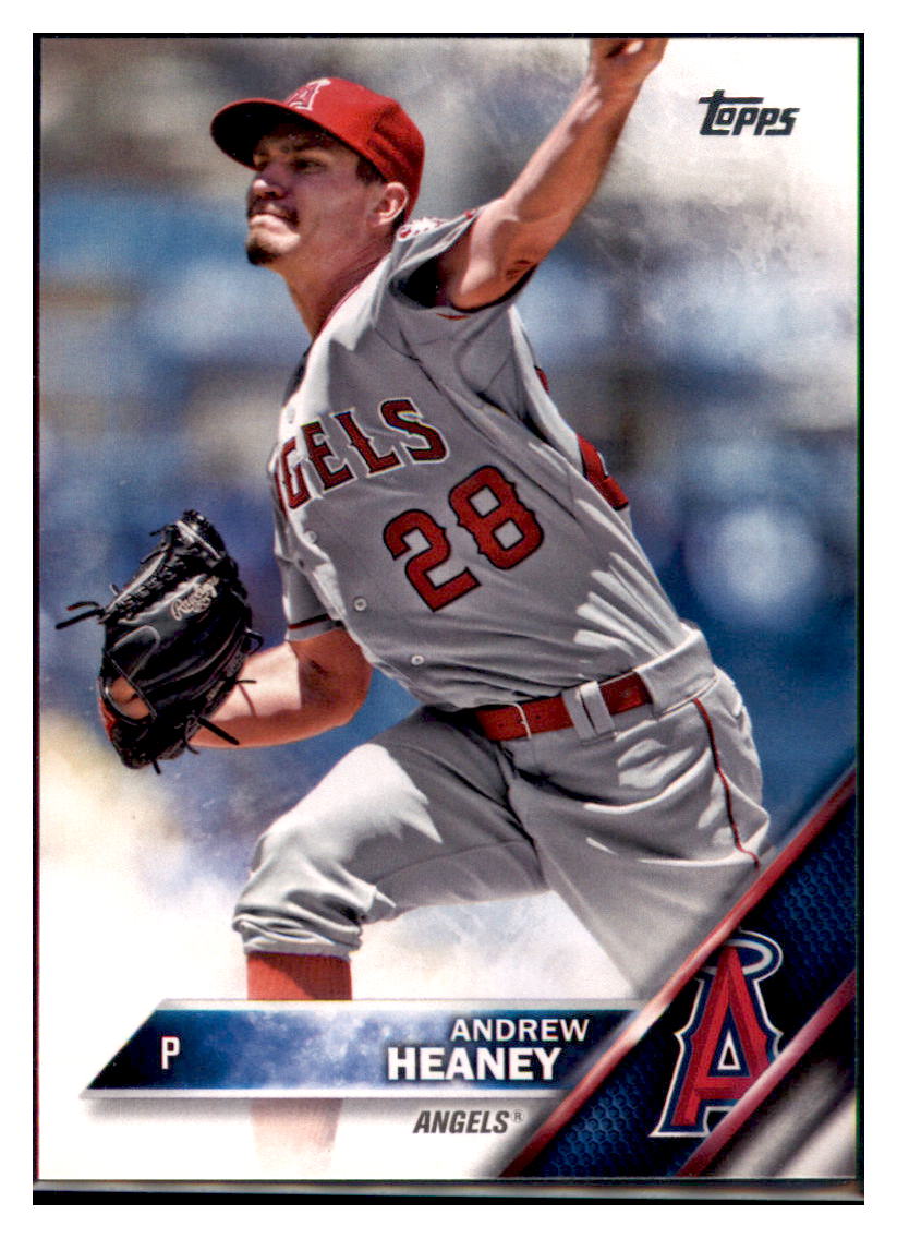 2016 Topps Chrome Andrew Heaney  Los Angeles Angels #101 Baseball card   MATV3 simple Xclusive Collectibles   