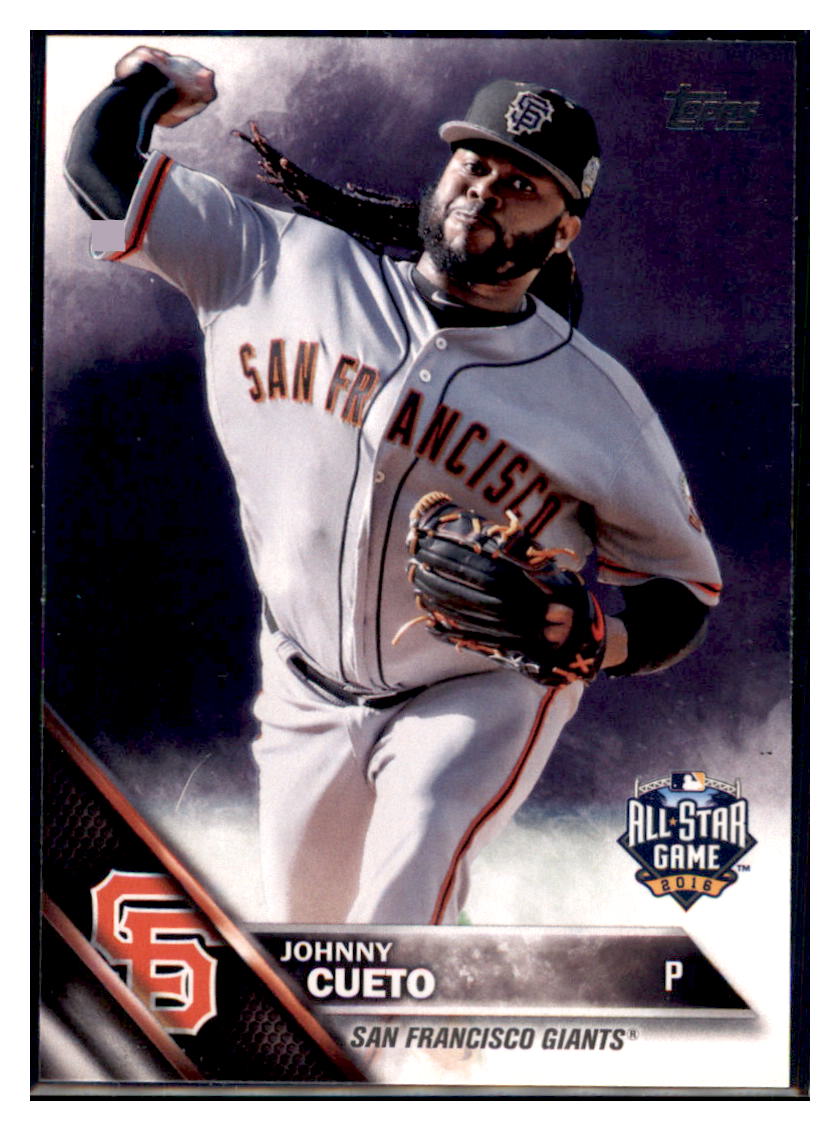 2016 Topps Update Johnny Cueto ASG San Francisco Giants #US252 Baseball
  card   MATV3 simple Xclusive Collectibles   