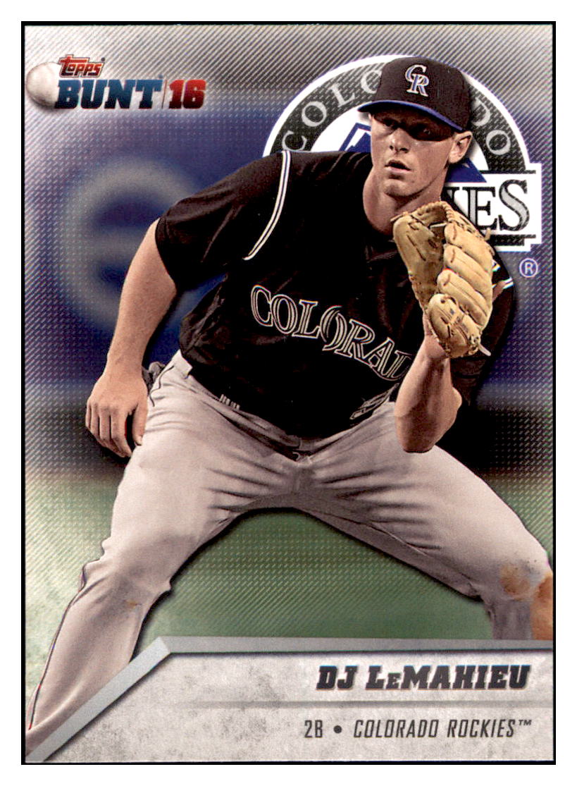 2016 Topps Bunt DJ LeMahieu  Colorado Rockies #140 Baseball card   MATV3 simple Xclusive Collectibles   