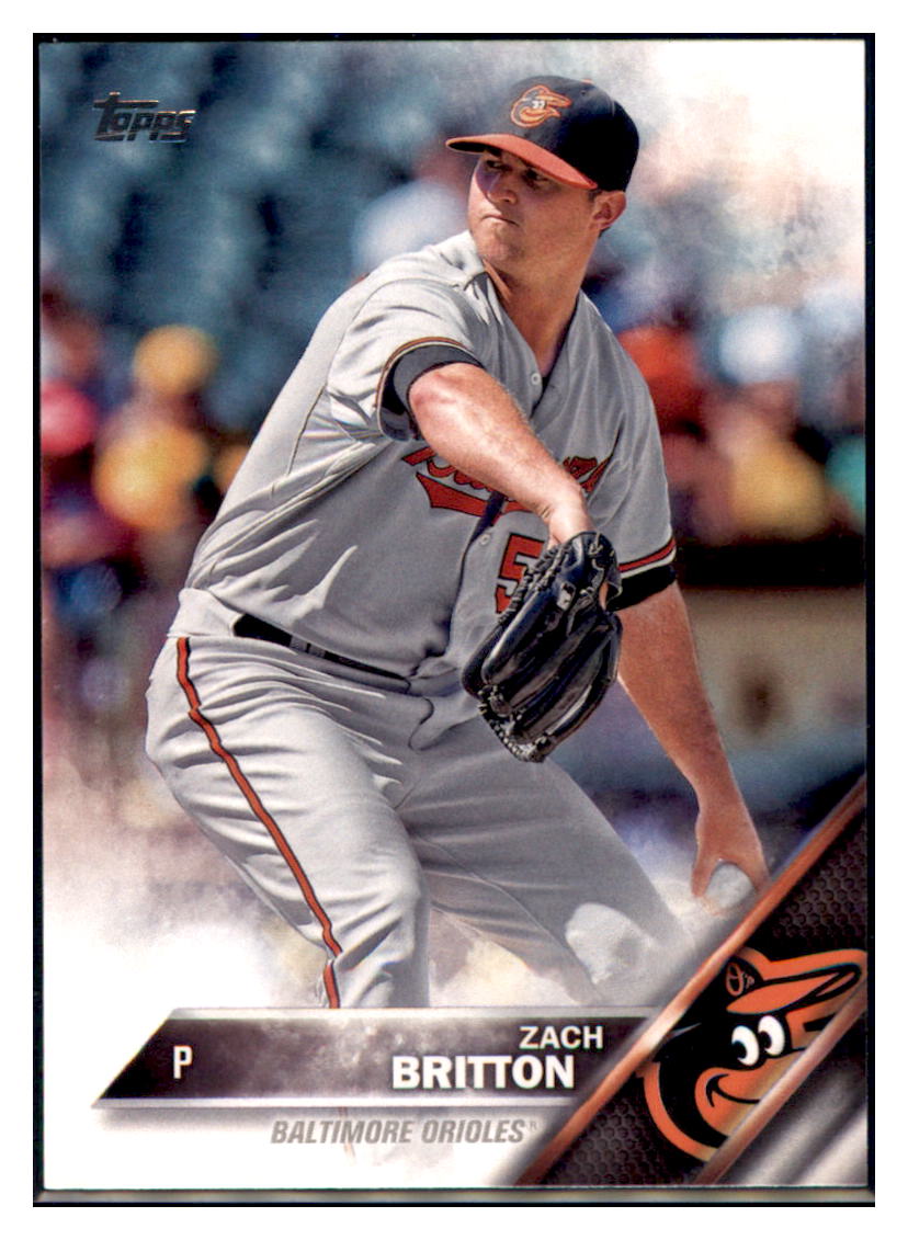 2016 Topps Zach Britton  Baltimore Orioles #63 Baseball card   MATV3 simple Xclusive Collectibles   