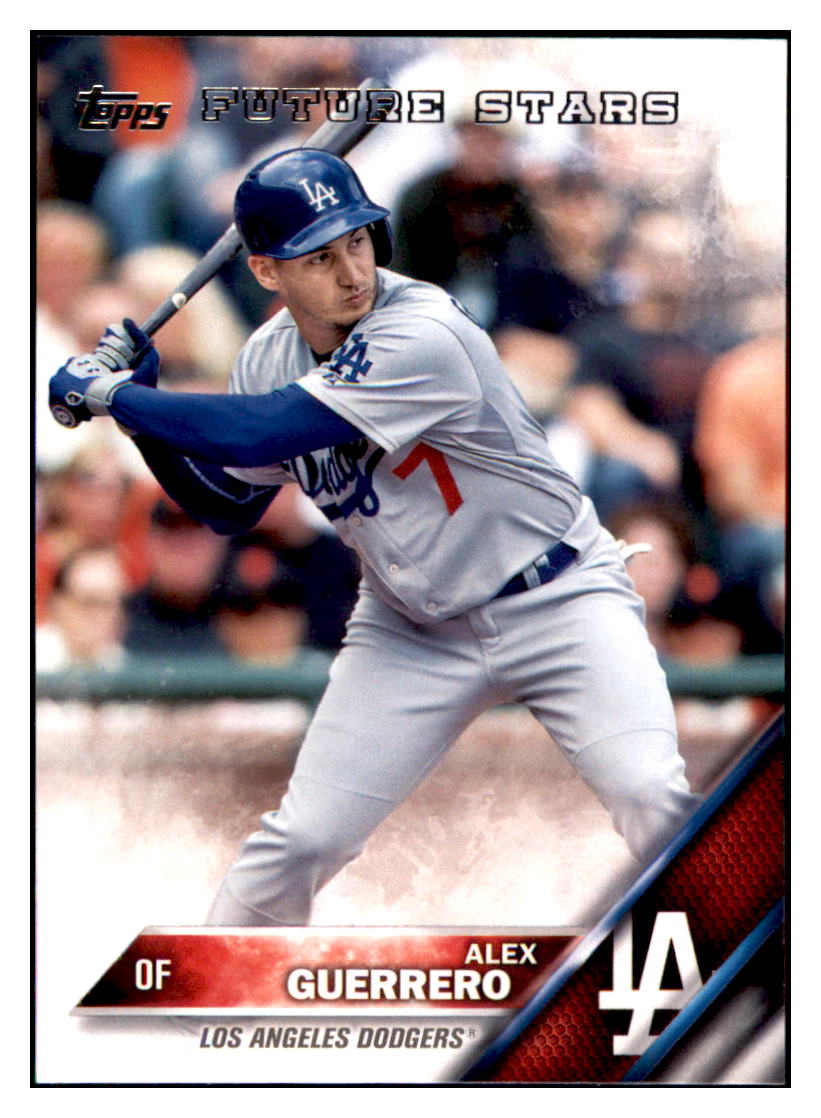 2016 Topps Alex Guerrero  Los Angeles Dodgers #279 Baseball card   MATV3 simple Xclusive Collectibles   