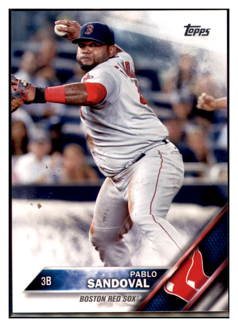 2016 Topps Boston Red Sox Pablo
  Sandoval  Boston Red Sox #BRS-6
  Baseball card   MATV3 simple Xclusive Collectibles   