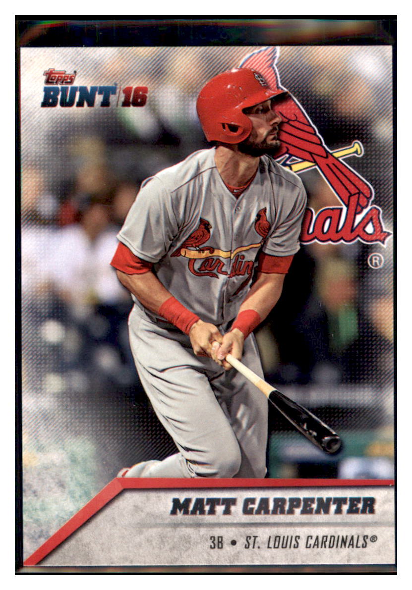 2016 Topps Bunt Matt Carpenter  St. Louis Cardinals #170 Baseball card   MATV3 simple Xclusive Collectibles   