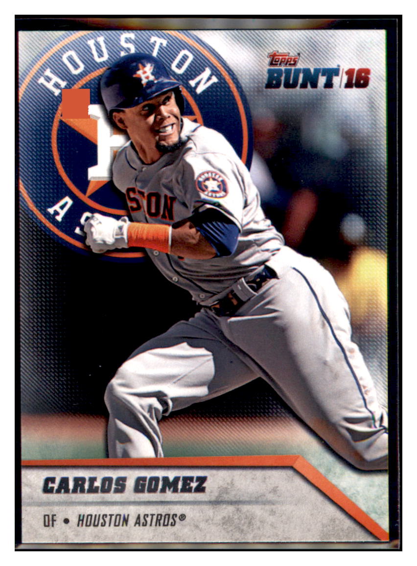 2016 Topps Bunt Carlos Gomez  Houston Astros #34 Baseball card   MATV3 simple Xclusive Collectibles   