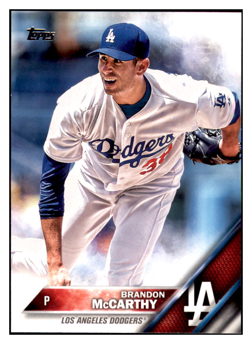 2016 Topps Brandon McCarthy  Los Angeles Dodgers #334 Baseball card   MATV3 simple Xclusive Collectibles   