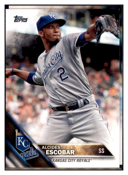 2016 Topps Alcides Escobar Kansas City Royals #120 Baseball card MATV3