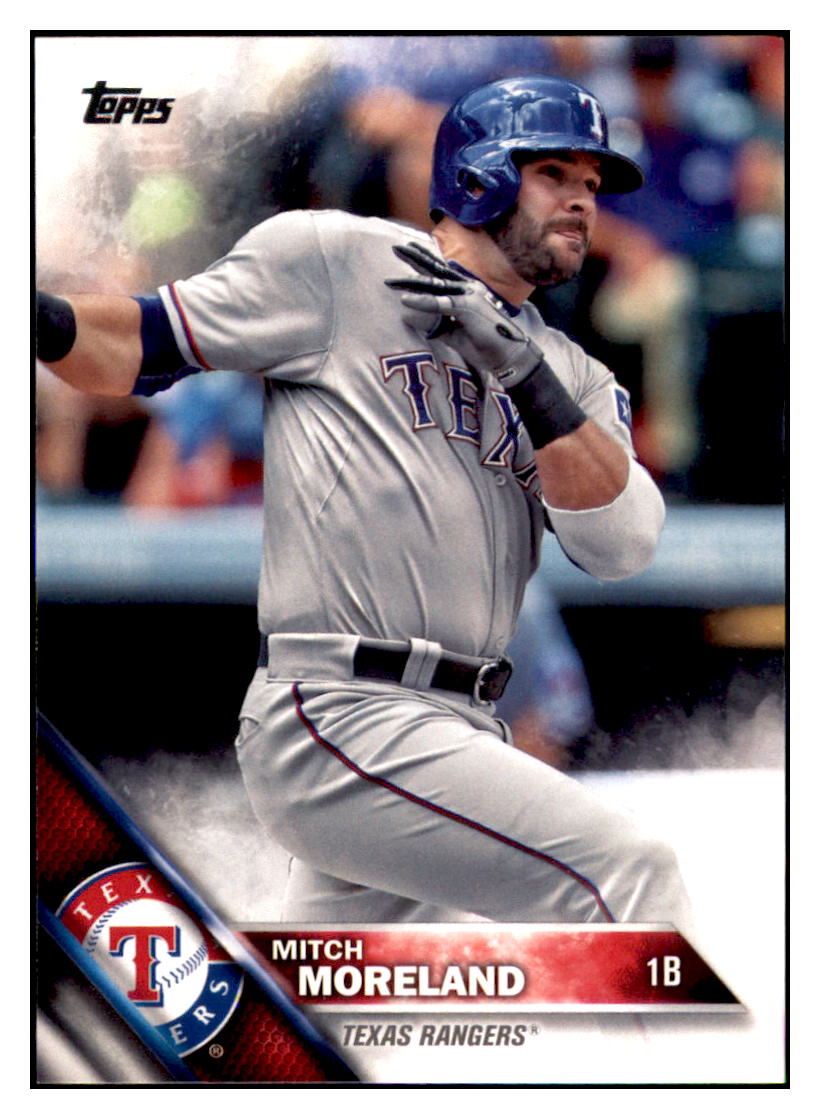 2016 Topps Mitch Moreland  Texas Rangers #335 Baseball card   MATV3 simple Xclusive Collectibles   