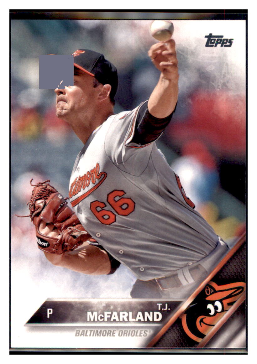 2016 Topps Baltimore Orioles T.J.
  McFarland  Baltimore Orioles #BO-10
  Baseball card   MATV3 simple Xclusive Collectibles   