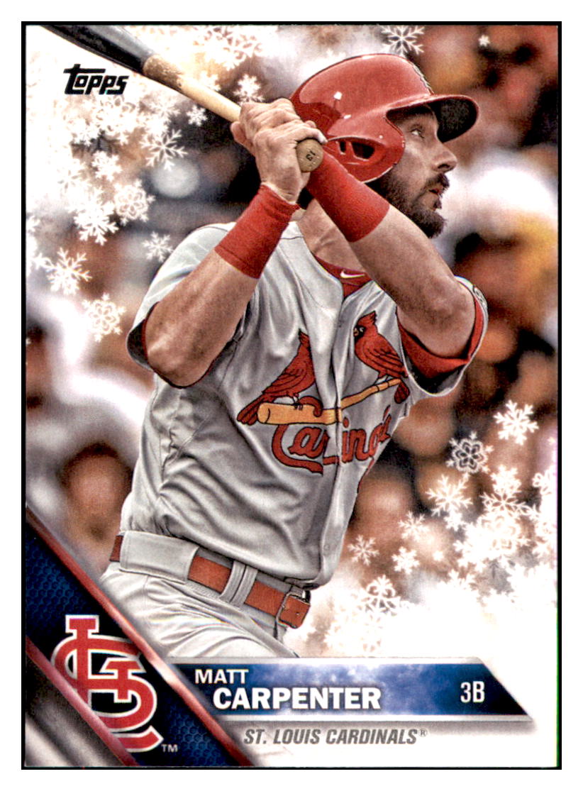 2016 Topps Holiday Matt Carpenter  St. Louis Cardinals #HMW97 Baseball
  card   MATV3 simple Xclusive Collectibles   