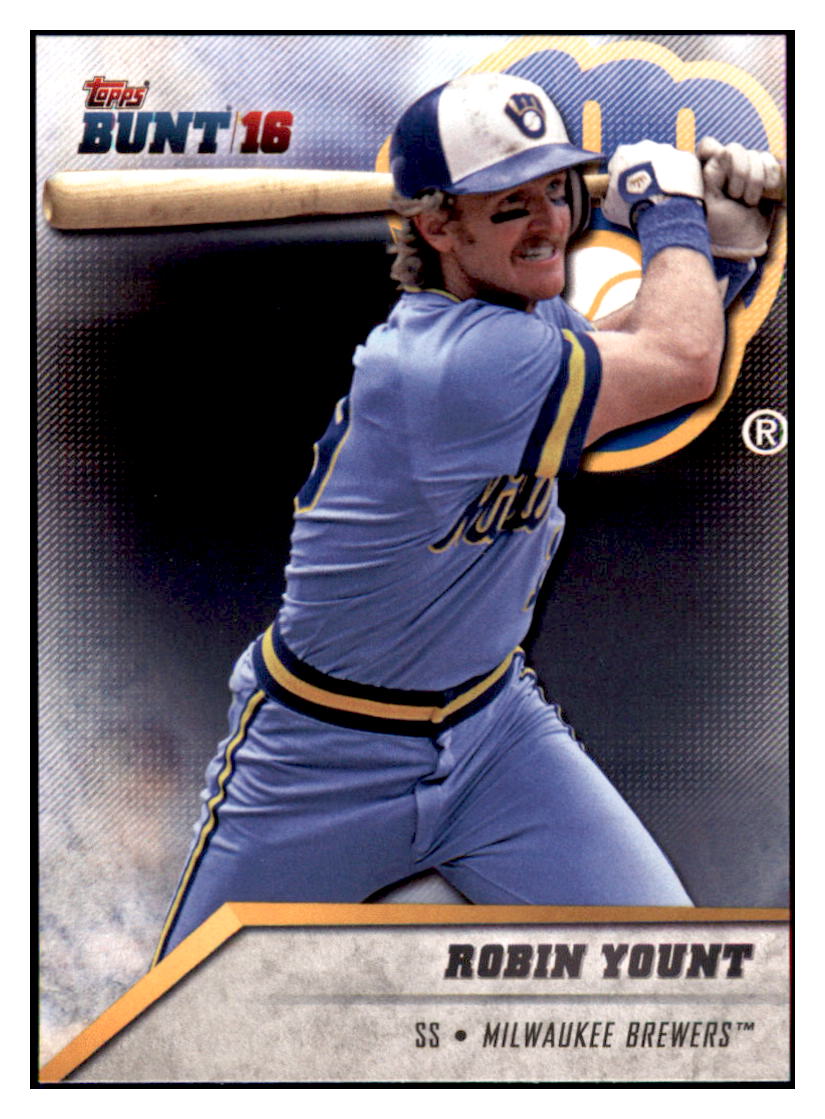 2016 Topps Bunt Robin Yount  Milwaukee Brewers #180 Baseball card   MATV3 simple Xclusive Collectibles   