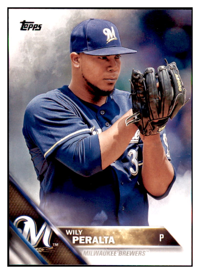 2016 Topps Wily Peralta  Milwaukee Brewers #414 Baseball card   MATV3 simple Xclusive Collectibles   