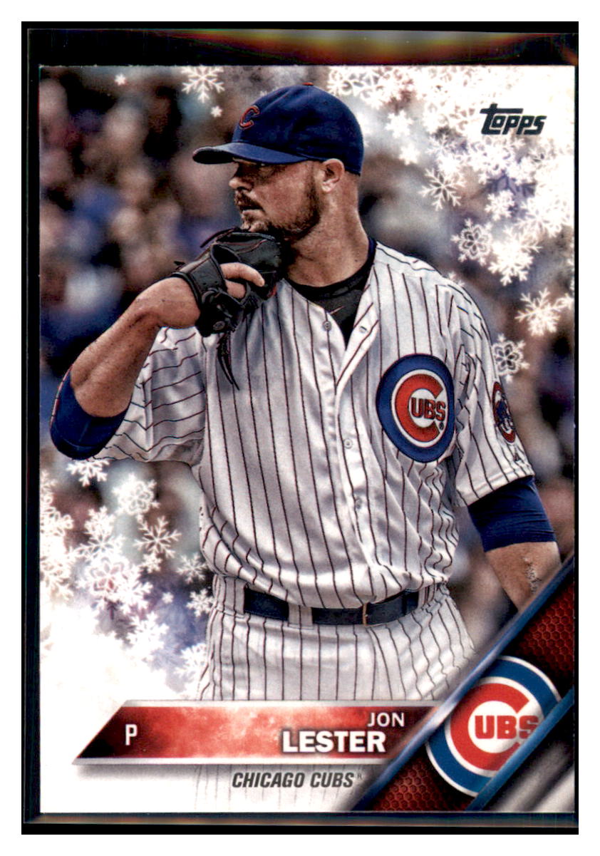 2016 Topps Holiday Jon Lester  Chicago Cubs #HMW71 Baseball card   MATV3 simple Xclusive Collectibles   