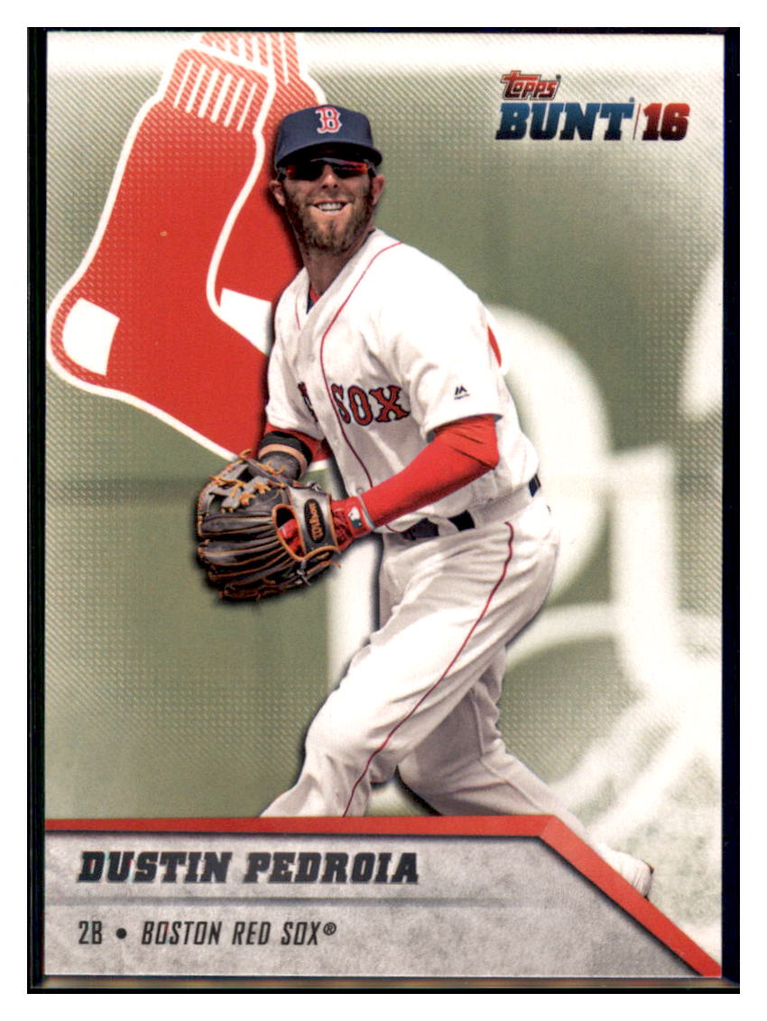 2016 Topps Bunt Dustin Pedroia  Boston Red Sox #7 Baseball card   MATV3 simple Xclusive Collectibles   