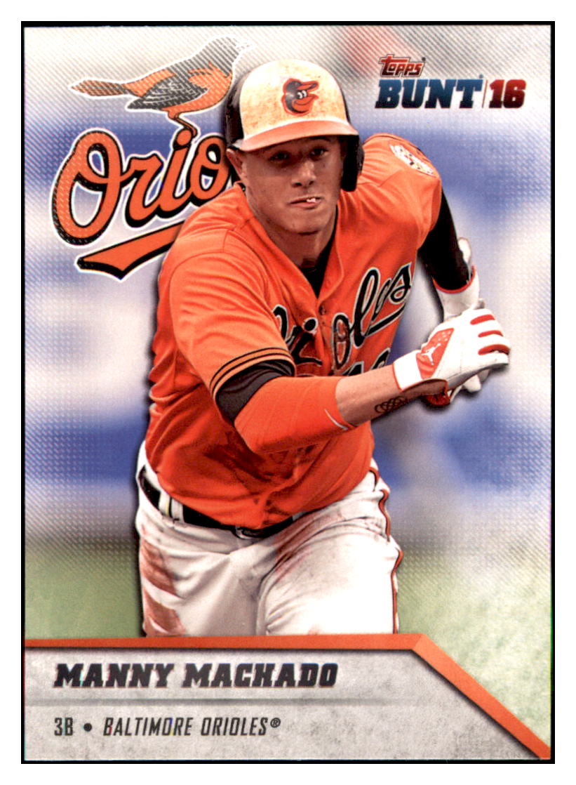 2016 Topps Bunt Manny Machado  Baltimore Orioles #56 Baseball card   MATV3 simple Xclusive Collectibles   