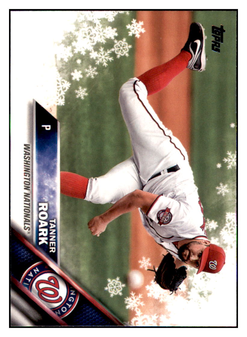 2016 Topps Holiday Tanner Roark  Washington Nationals #HMW95 Baseball
  card   MATV3 simple Xclusive Collectibles   