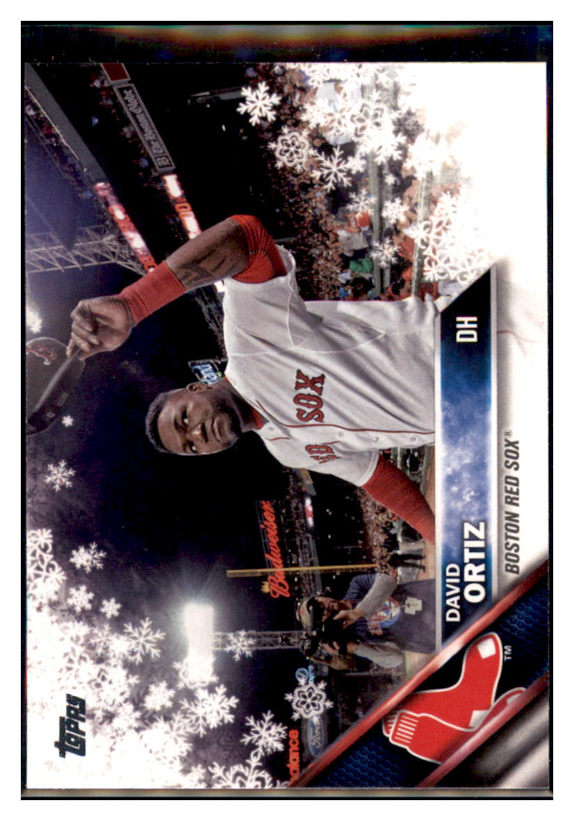 2016 Topps Holiday David Ortiz  Boston Red Sox #HMW76 Baseball card   MATV3_1a simple Xclusive Collectibles   