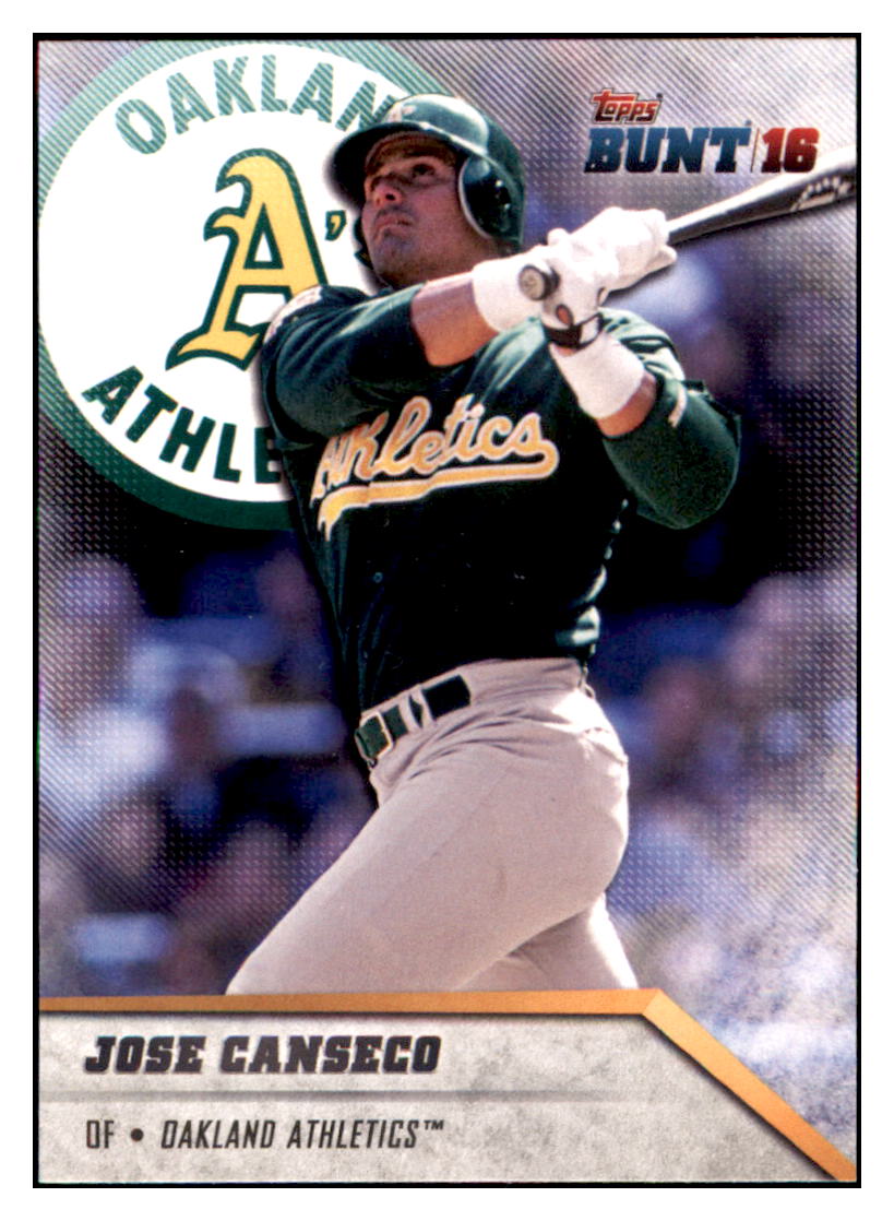 2016 Topps Bunt Jose Canseco  Oakland Athletics #179 Baseball card   MATV3 simple Xclusive Collectibles   
