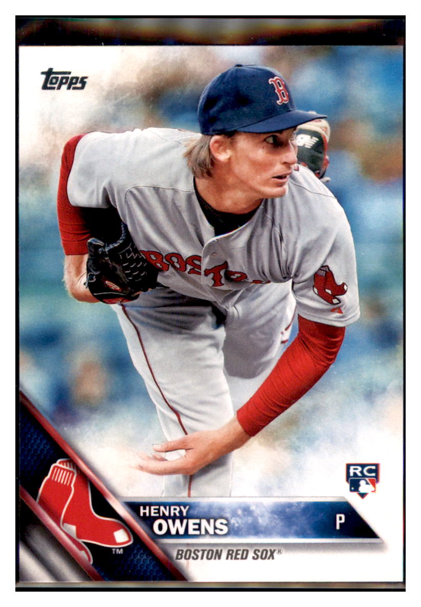 2016 Topps Chrome Henry Owens  Boston Red Sox #133 Baseball card   MATV3 simple Xclusive Collectibles   