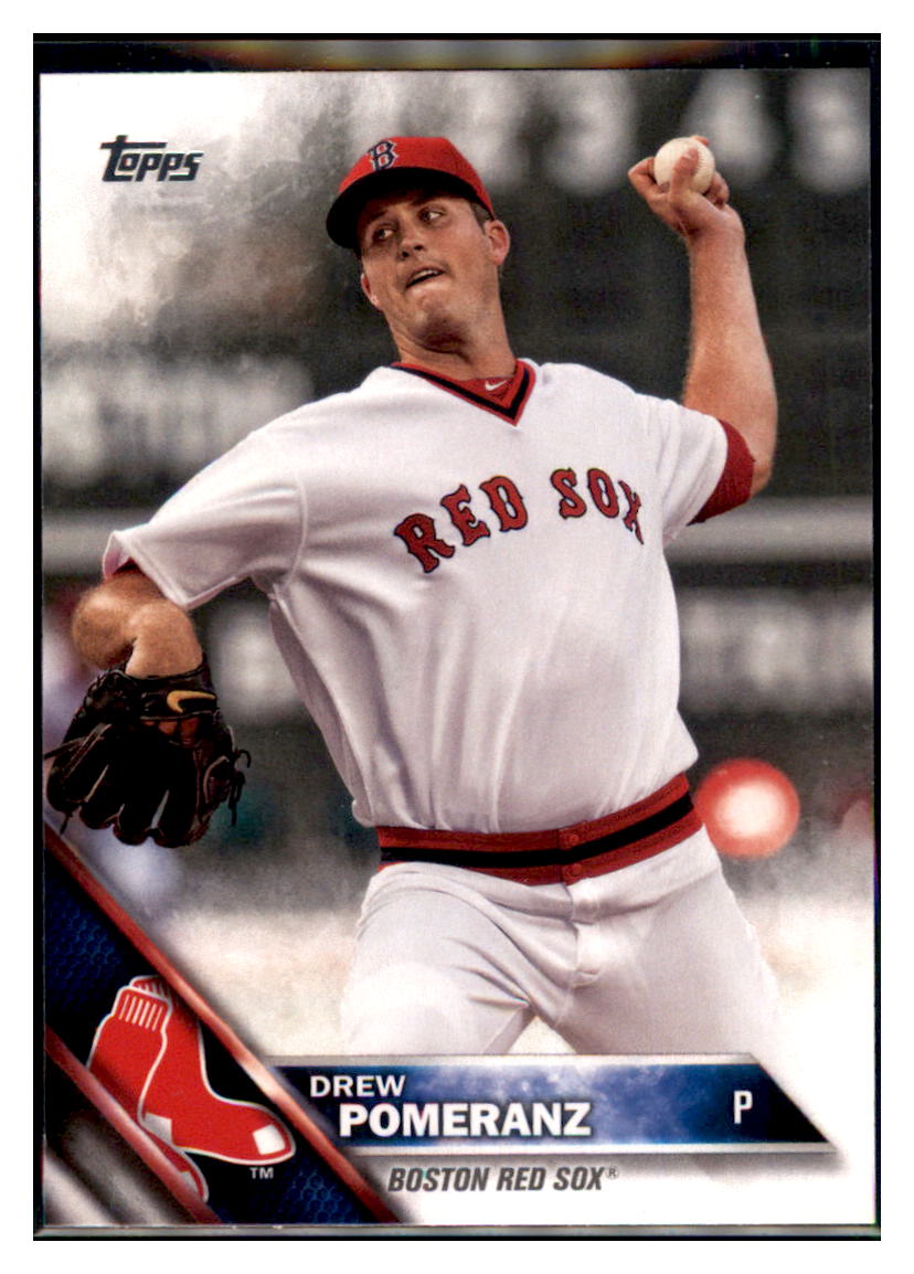 2016 Topps Update Drew Pomeranz  Boston Red Sox #US162 Baseball card   MATV3 simple Xclusive Collectibles   