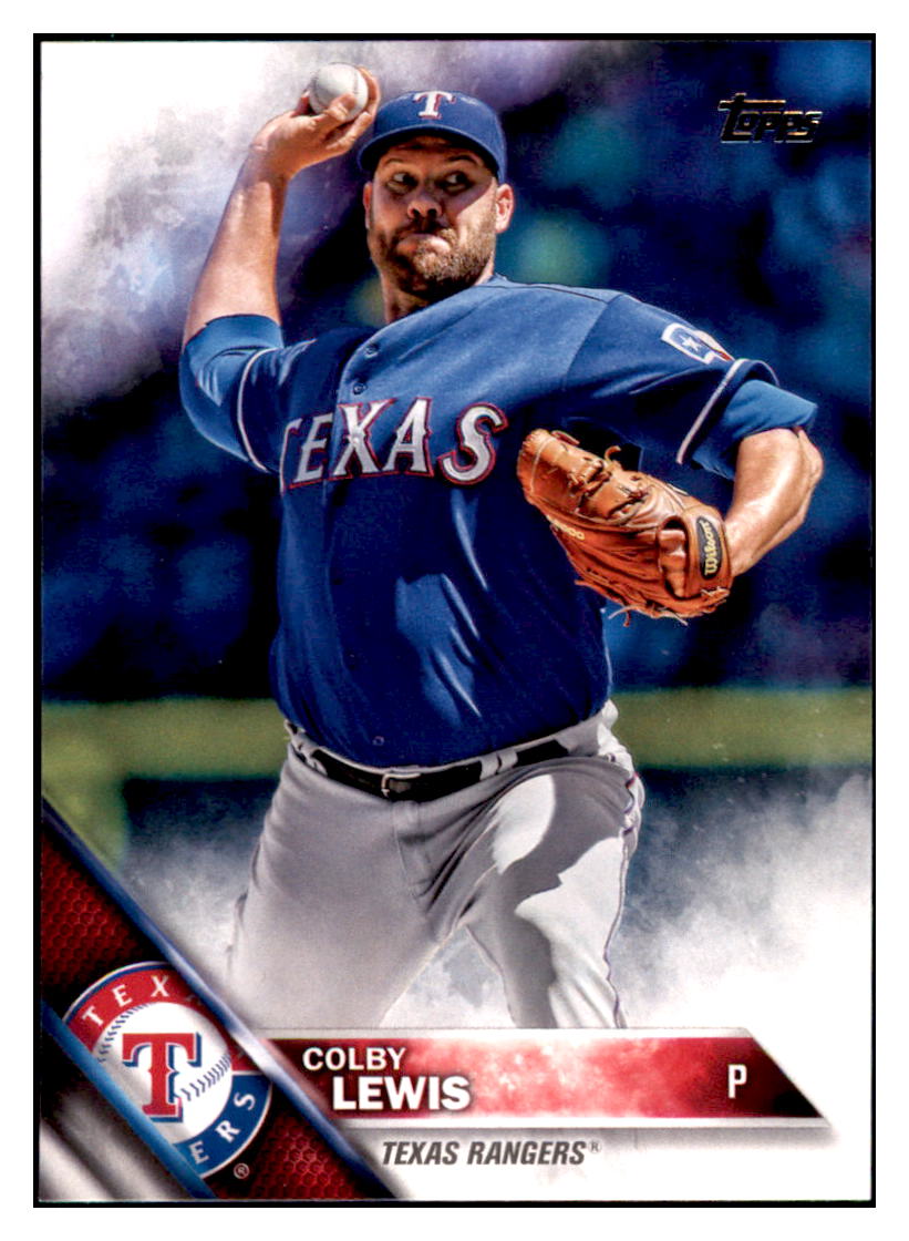 2016 Topps Colby Lewis  Texas Rangers #305 Baseball card   MATV3 simple Xclusive Collectibles   
