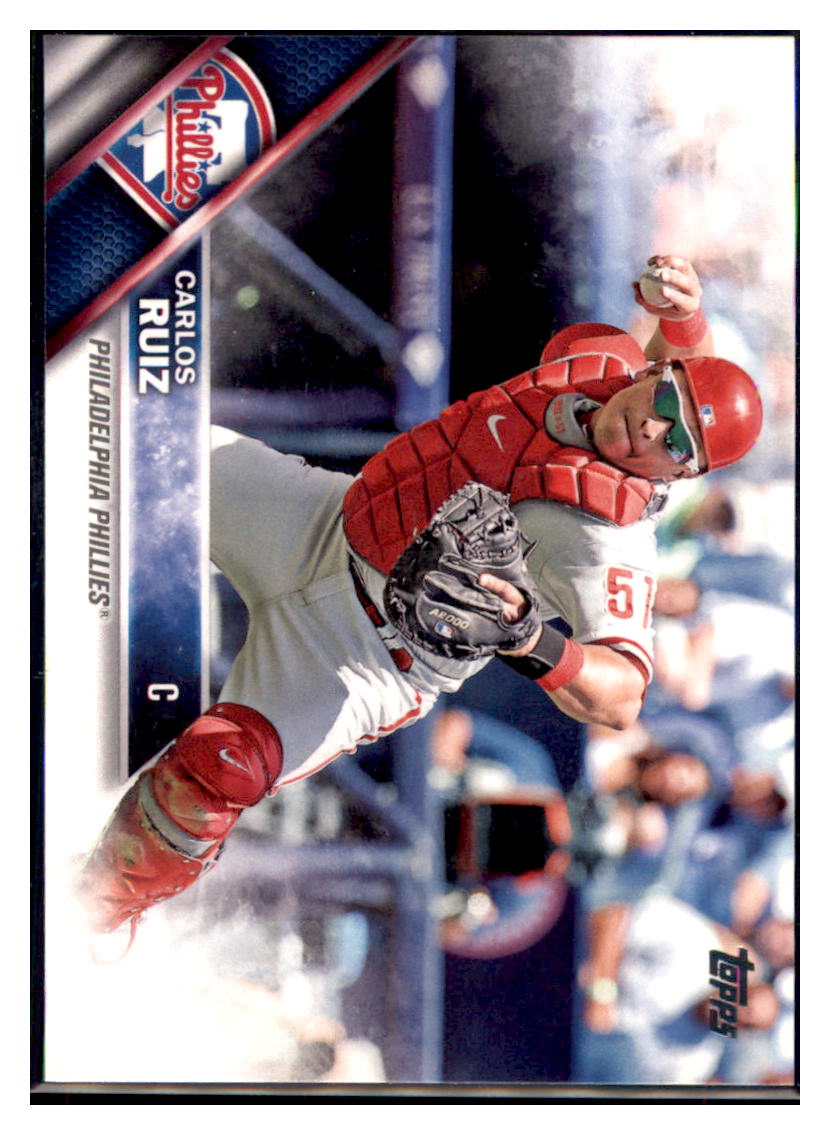 2016 Topps Carlos Ruiz  Philadelphia Phillies #237 Baseball
  card   MATV3 simple Xclusive Collectibles   