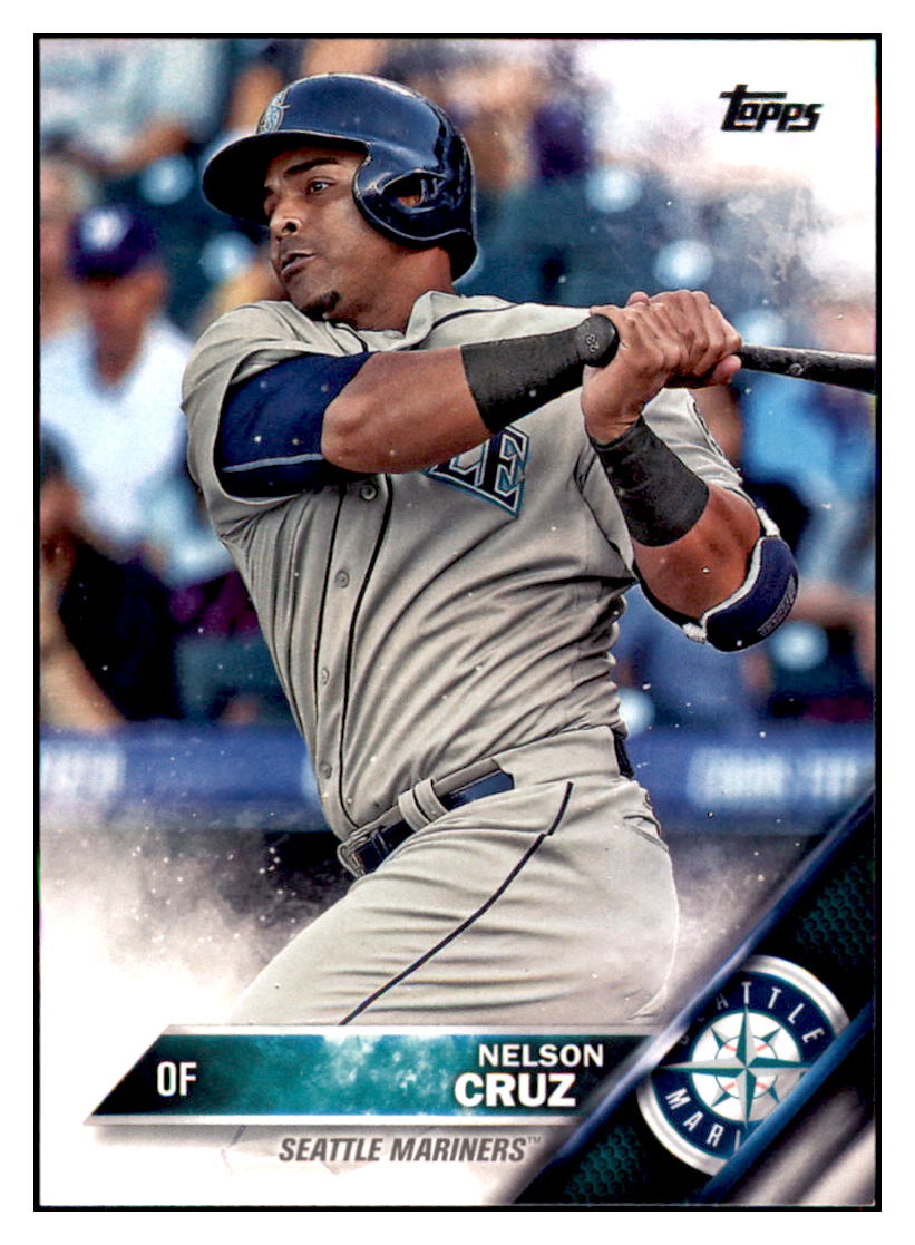 2016 Topps Seattle Mariners Nelson
  Cruz  Seattle Mariners #SM-1 Baseball
  card   MATV3 simple Xclusive Collectibles   