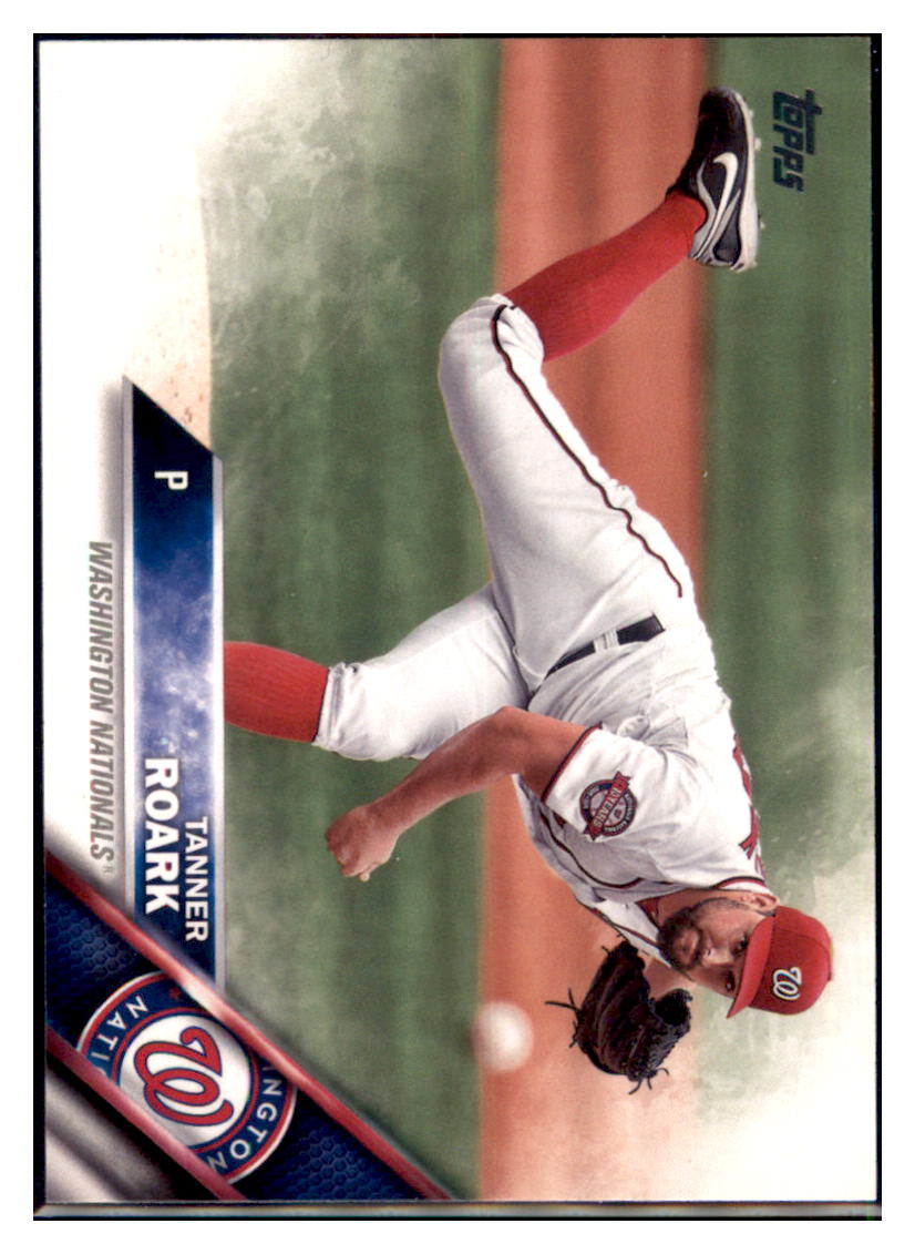 2016 Topps Tanner Roark  Washington Nationals #564 Baseball
  card   MATV3 simple Xclusive Collectibles   