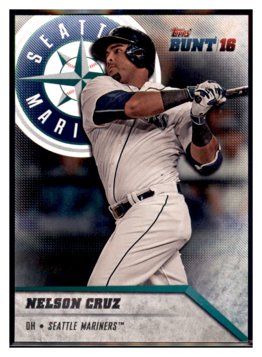 2016 Topps Bunt Nelson Cruz  Seattle Mariners #119 Baseball card   MATV3 simple Xclusive Collectibles   