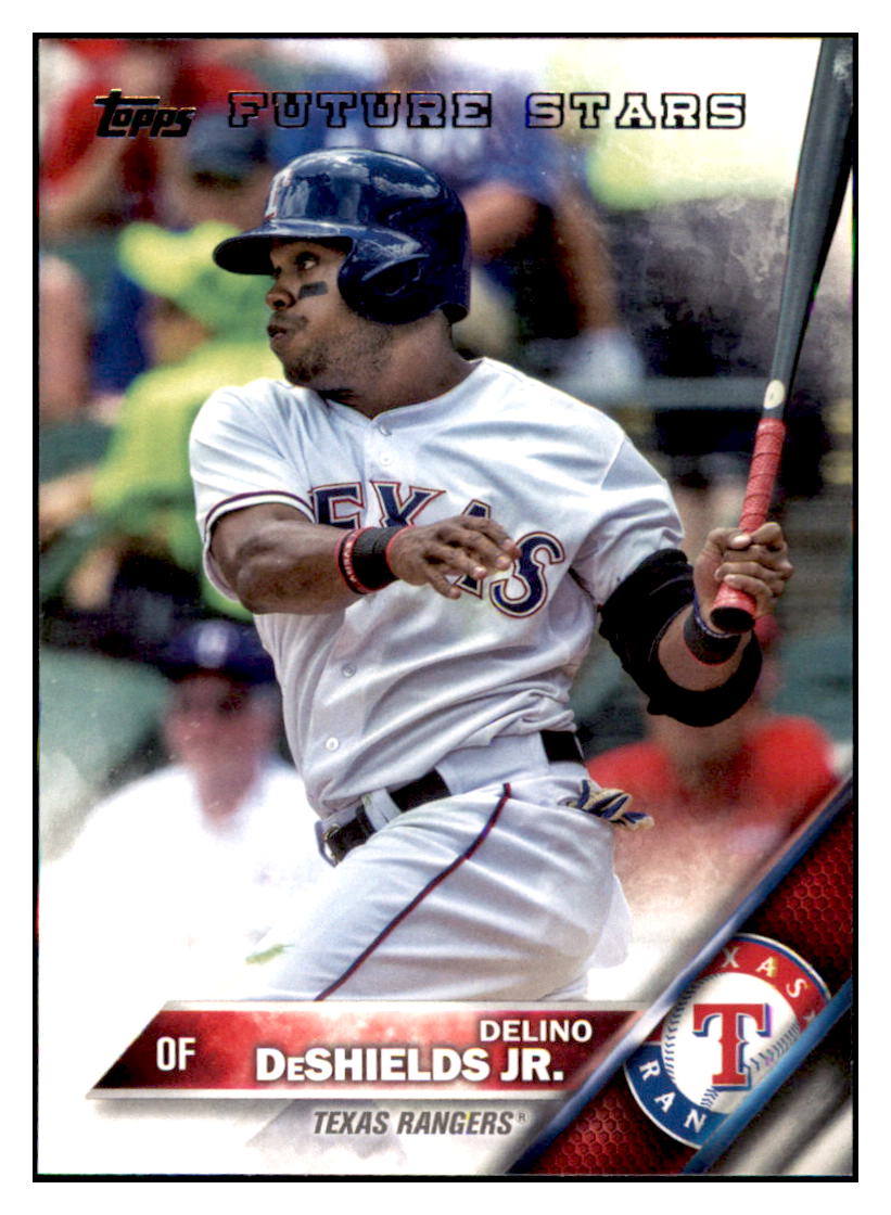 2016 Topps Delino DeShields Jr.  Texas Rangers #19 Baseball card   MATV3 simple Xclusive Collectibles   