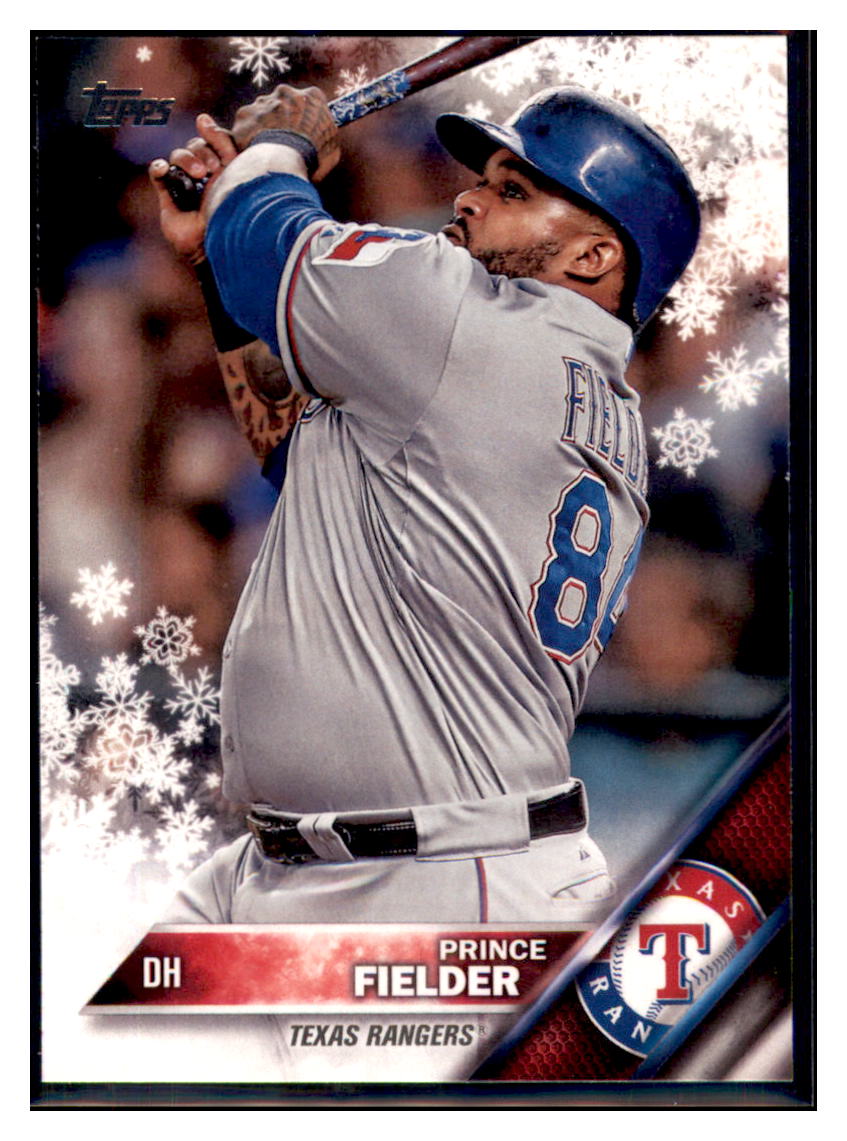 2016 Topps Holiday Prince Fielder  Texas Rangers #HMW91 Baseball card   MATV3_1a simple Xclusive Collectibles   