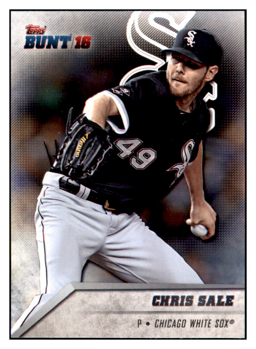 2016 Topps Bunt Chris Sale  Chicago White Sox #163 Baseball card   MATV3 simple Xclusive Collectibles   