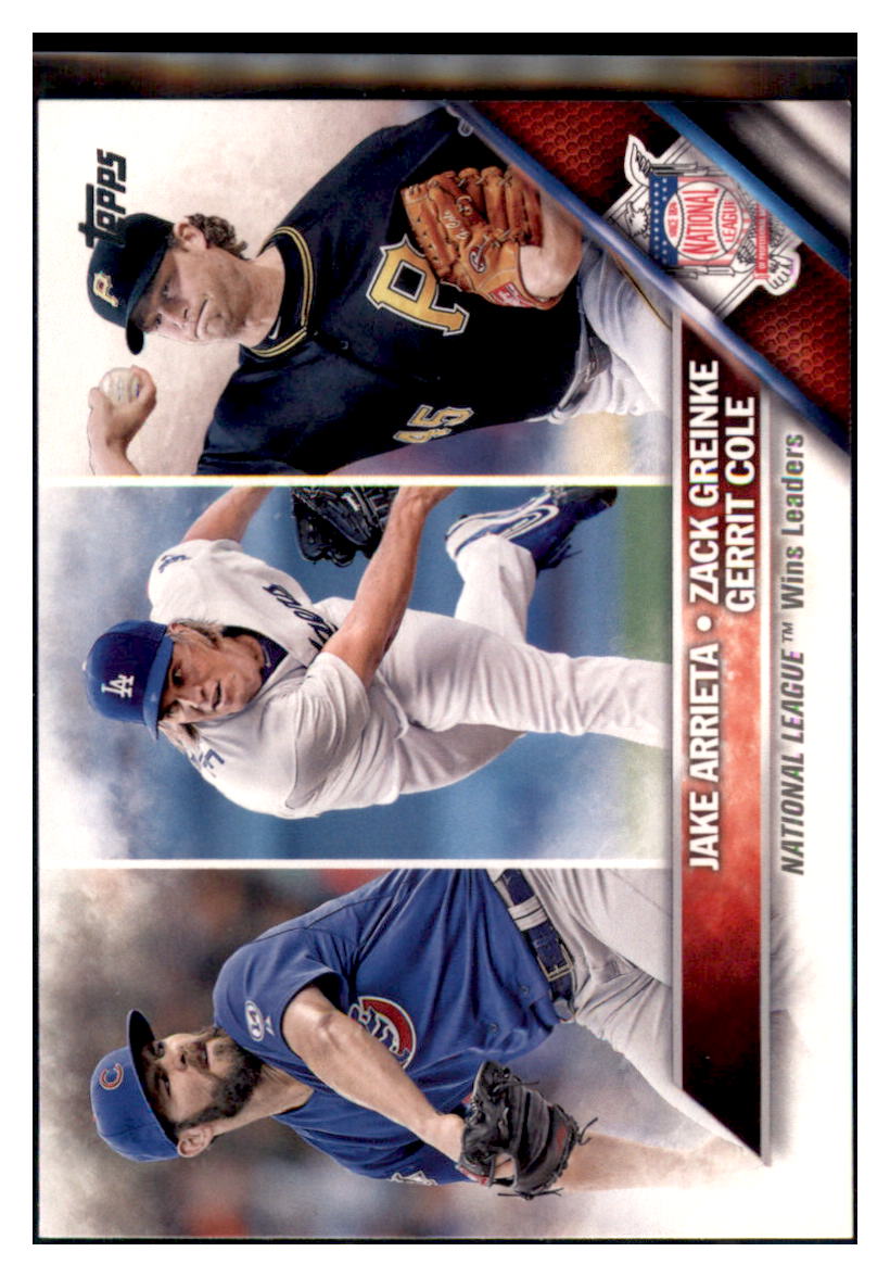 2016 Topps National League Wins Leaders
  LL  Chicago Cubs / Los Angeles Dodgers
  / Pittsburgh Pirates #220 Baseball card  
  MATV3 simple Xclusive Collectibles   