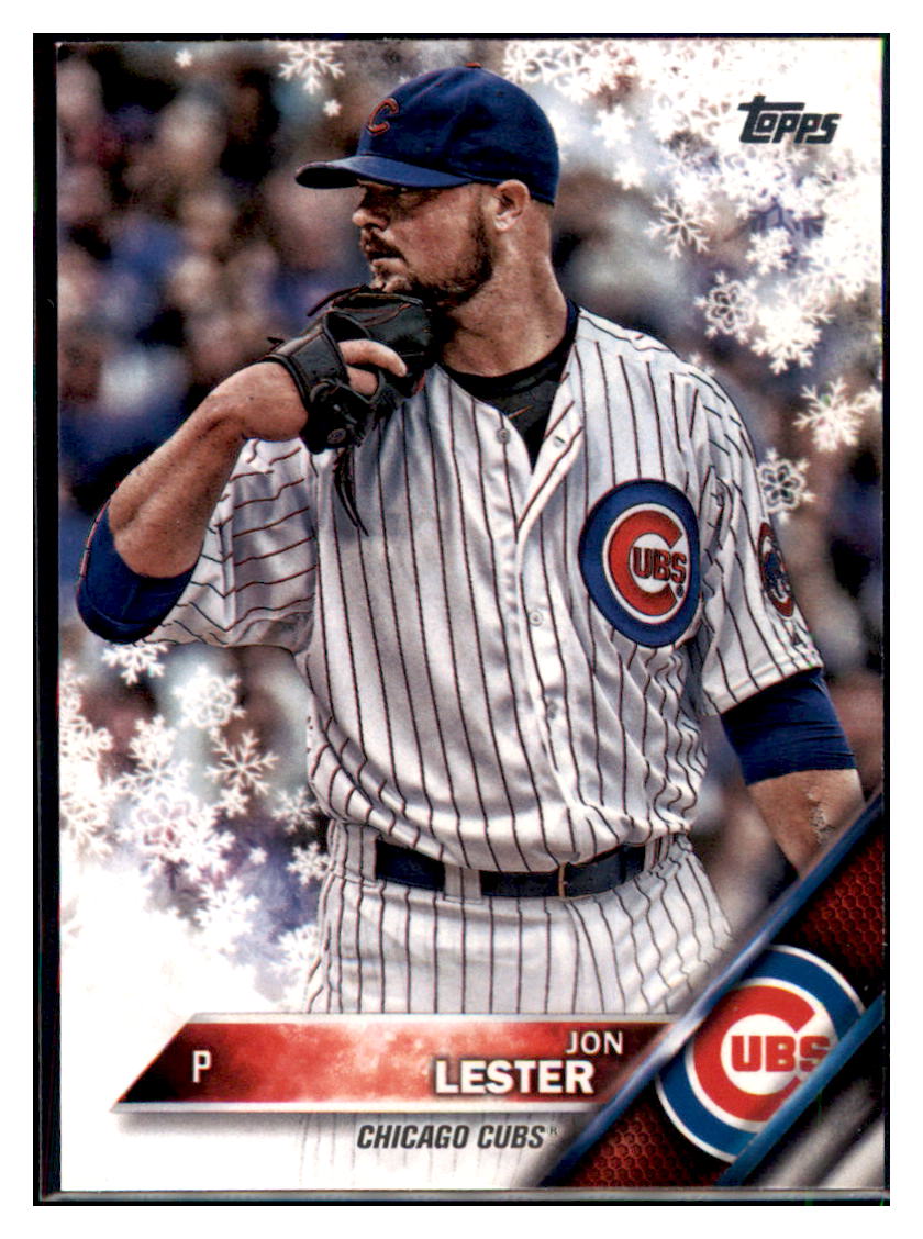 2016 Topps Holiday Jon Lester  Chicago Cubs #HMW71 Baseball card   MATV3_1a simple Xclusive Collectibles   
