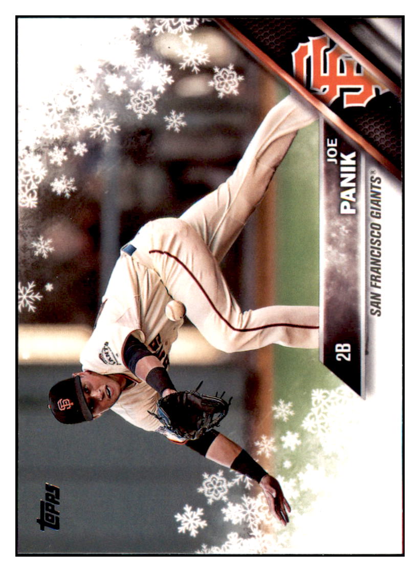 2016 Topps Holiday Joe Panik  San Francisco Giants #HMW19 Baseball
  card   MATV3_1a simple Xclusive Collectibles   