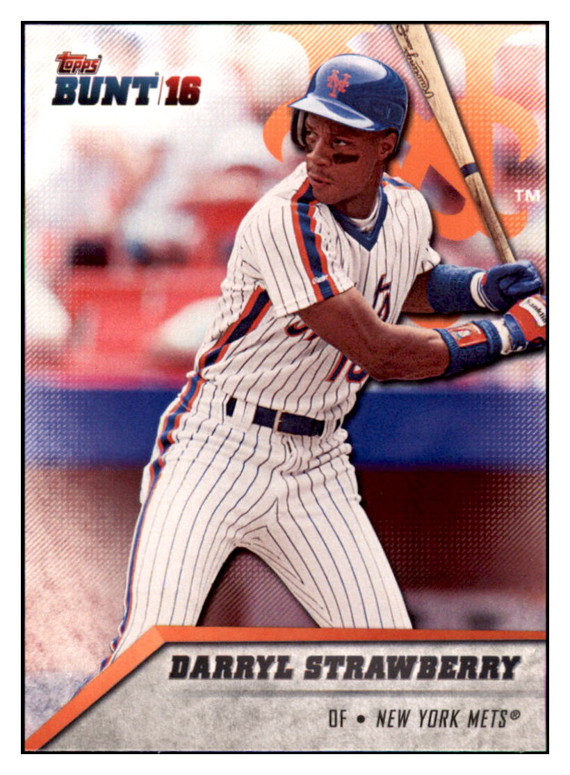 2016 Topps Bunt Darryl Strawberry  New York Mets #95 Baseball card   MATV3 simple Xclusive Collectibles   