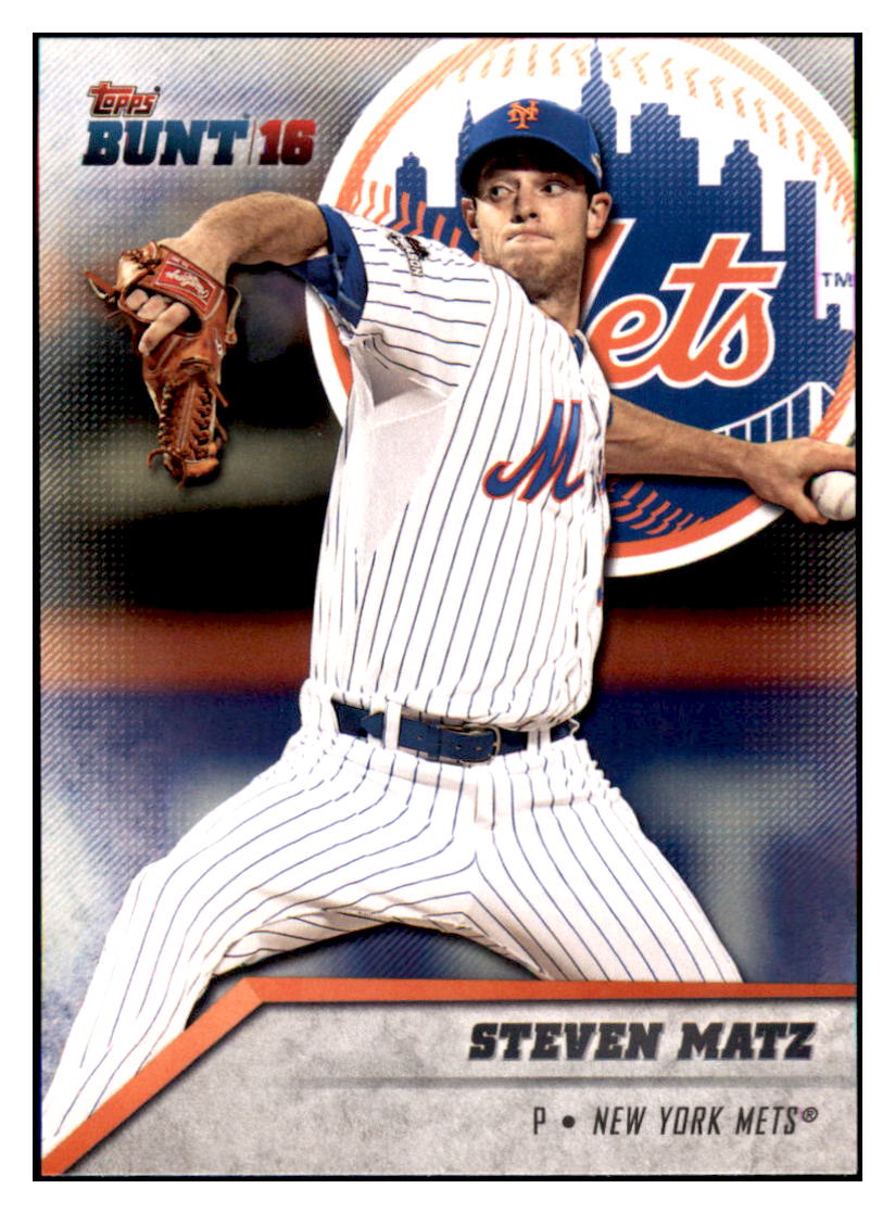2016 Topps Bunt Steven Matz  New York Mets #45 Baseball card   MATV3 simple Xclusive Collectibles   